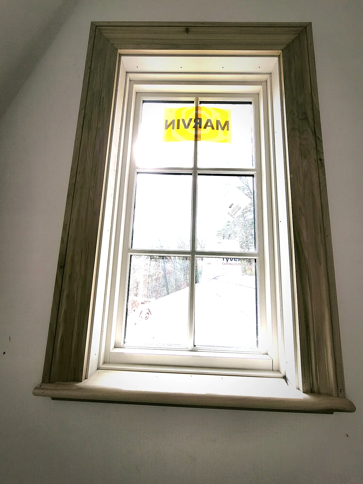 Custom window trim, work completed with Finish Point Trim and Millwork